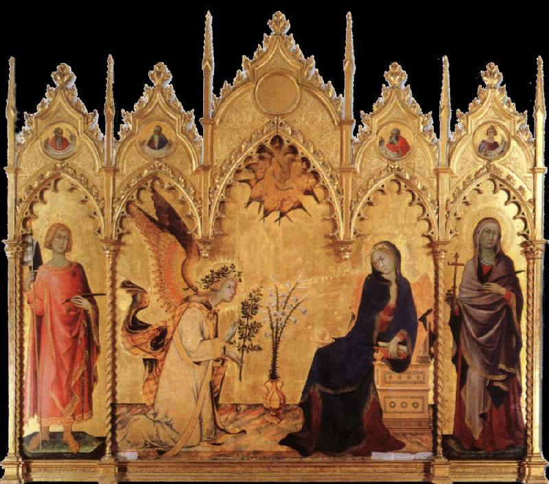 Simone Martini The annunciation with Two Saints China oil painting art